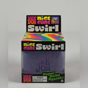 Needoh Nee-Doh Nee Doh Nice Cube Swirl Super Solid Fidget new purple pink Blue
